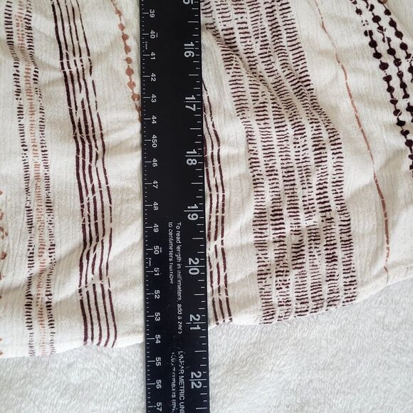 Savannah Jane White Boho Peasant Ren Fest Southwestern Ikat Blouse Size Small - Picture 6 of 6